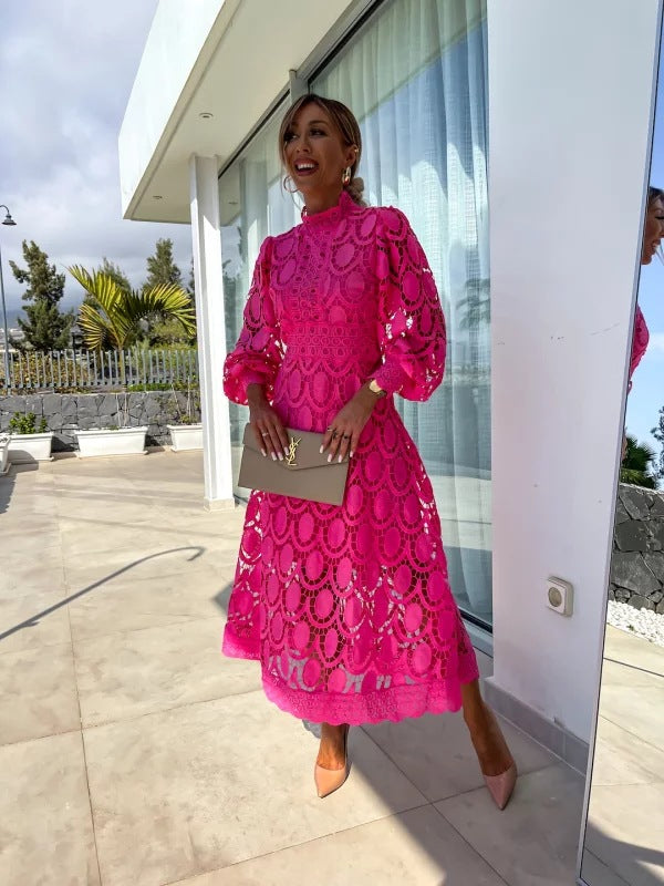Mia | Elegante Abito Midi in Pizzo 3