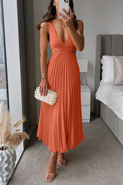 Mia | Elegante Abito Plissettato in Raso 3