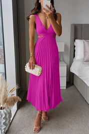 Mia | Elegante Abito Plissettato in Raso 5