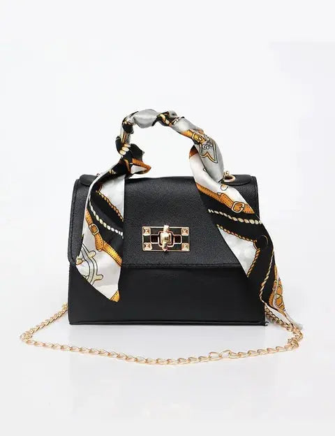 Mia | Elegante Borsetta in Pelle con Sciarpa 0