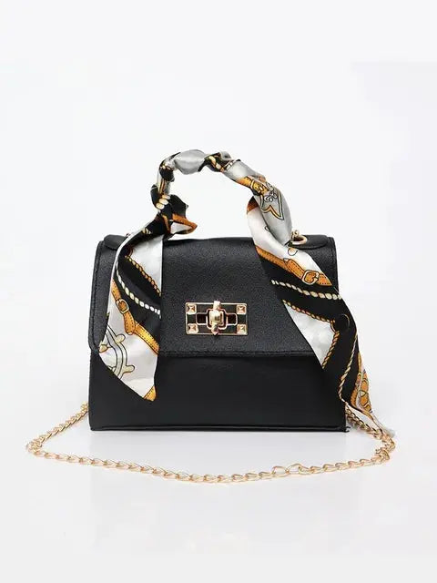 Mia | Elegante Borsetta in Pelle con Sciarpa 0