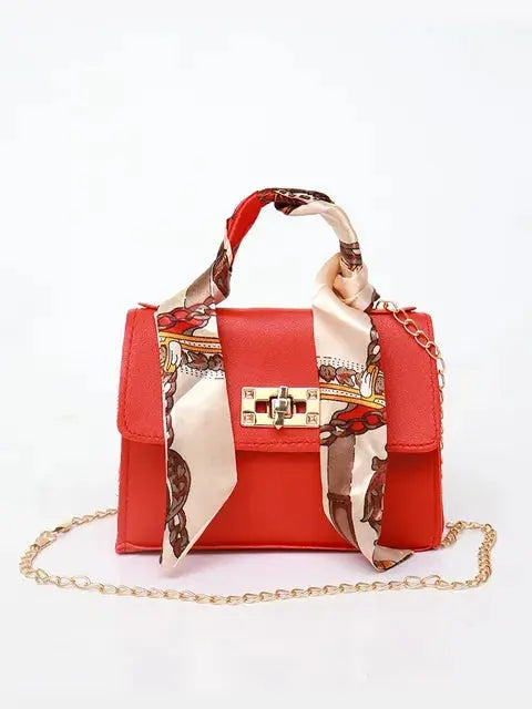 Mia | Elegante Borsetta in Pelle con Sciarpa 3