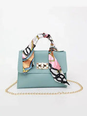 Mia | Elegante Borsetta in Pelle con Sciarpa 4