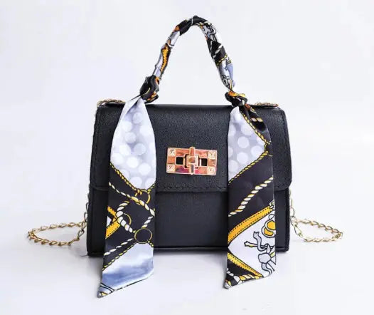 Mia | Elegante Borsetta in Pelle con Sciarpa 6