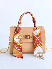 Mia | Elegante Borsetta in Pelle con Sciarpa 8