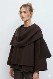 Mia | Elegante Cappotto Oversize in Maglia Invernale Donna 1
