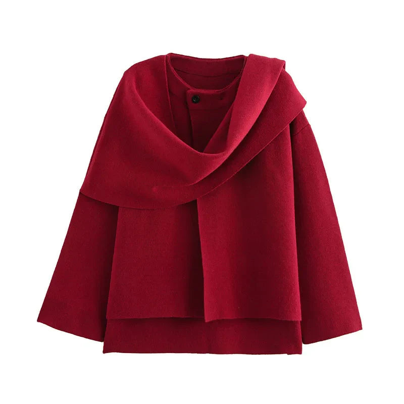 Mia | Elegante Cappotto Oversize in Maglia Invernale Donna 9