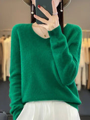 Mia | Elegante Maglione Ampio Donna in Lana Merino per Primavera Estate 0