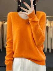 Mia | Elegante Maglione Ampio Donna in Lana Merino per Primavera Estate 14