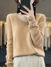 Mia | Elegante Maglione Ampio Donna in Lana Merino per Primavera Estate 17