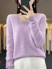 Mia | Elegante Maglione Ampio Donna in Lana Merino per Primavera Estate 19