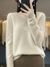 Mia | Elegante Maglione Ampio Donna in Lana Merino per Primavera Estate 6