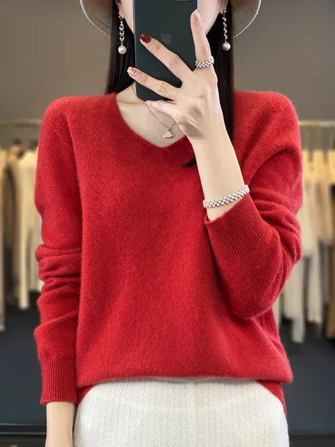 Mia | Elegante Maglione Ampio Donna in Lana Merino per Primavera Estate 7