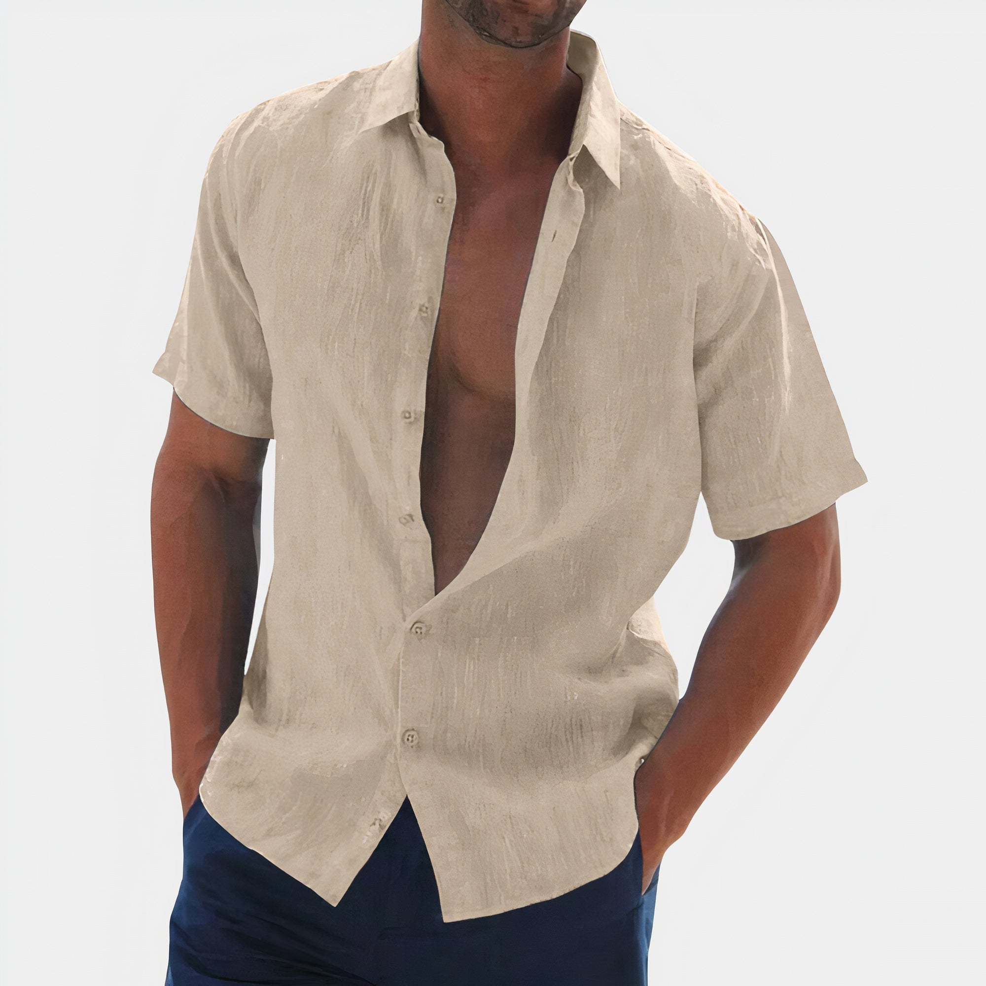 Noah | Elegante Camicia Di Lino Uomo Casual 2