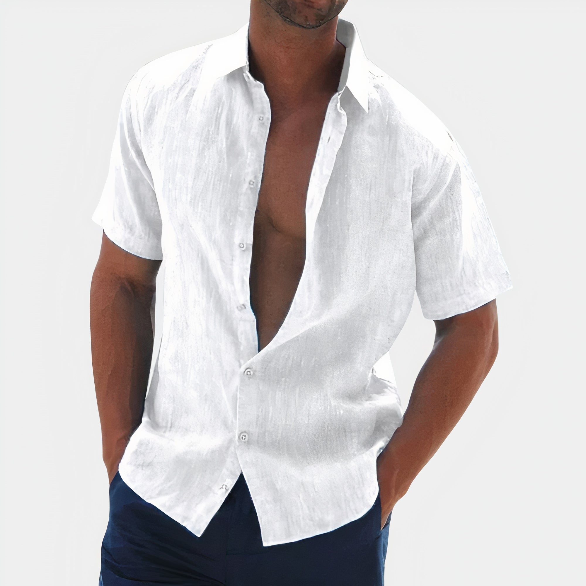 Noah | Elegante Camicia Di Lino Uomo Casual 9