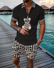 Noah | Vintage Summer Polo And Shorts Set 2