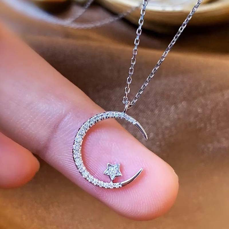 Francesca | Elegante Celestiale Collana Luna e Stella
