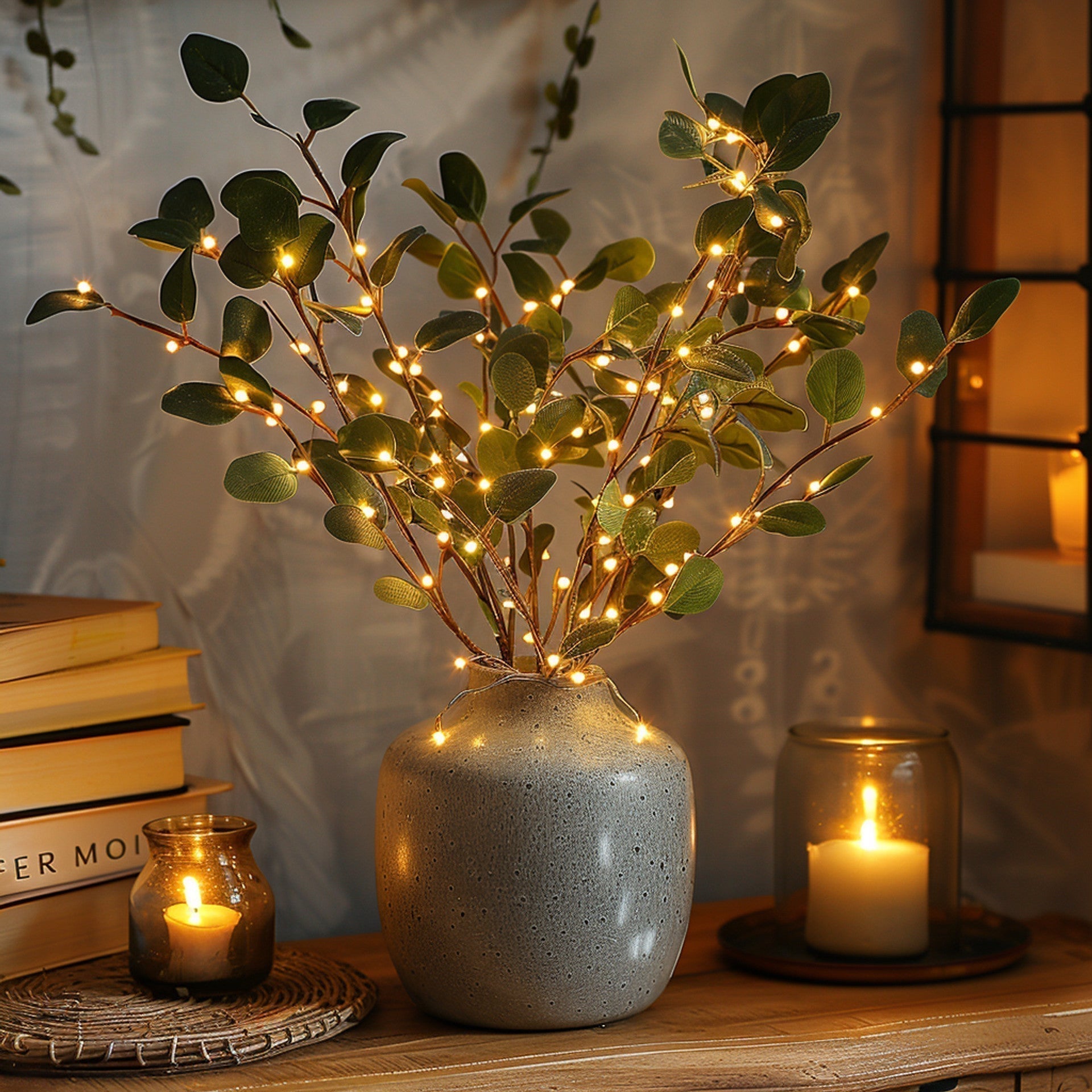 OliveGlow | Elegante Illuminato Ramo di Ulivo con LED Regolabili 1