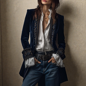 Brunella | Elegante Vellutata Giacca Donna