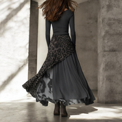 Ludovica | Elegante Leopardato Abito Lungo