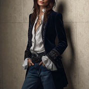 Brunella | Elegante Vellutata Giacca Donna
