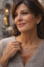 Francesca | Elegante Celestiale Collana Luna e Stella