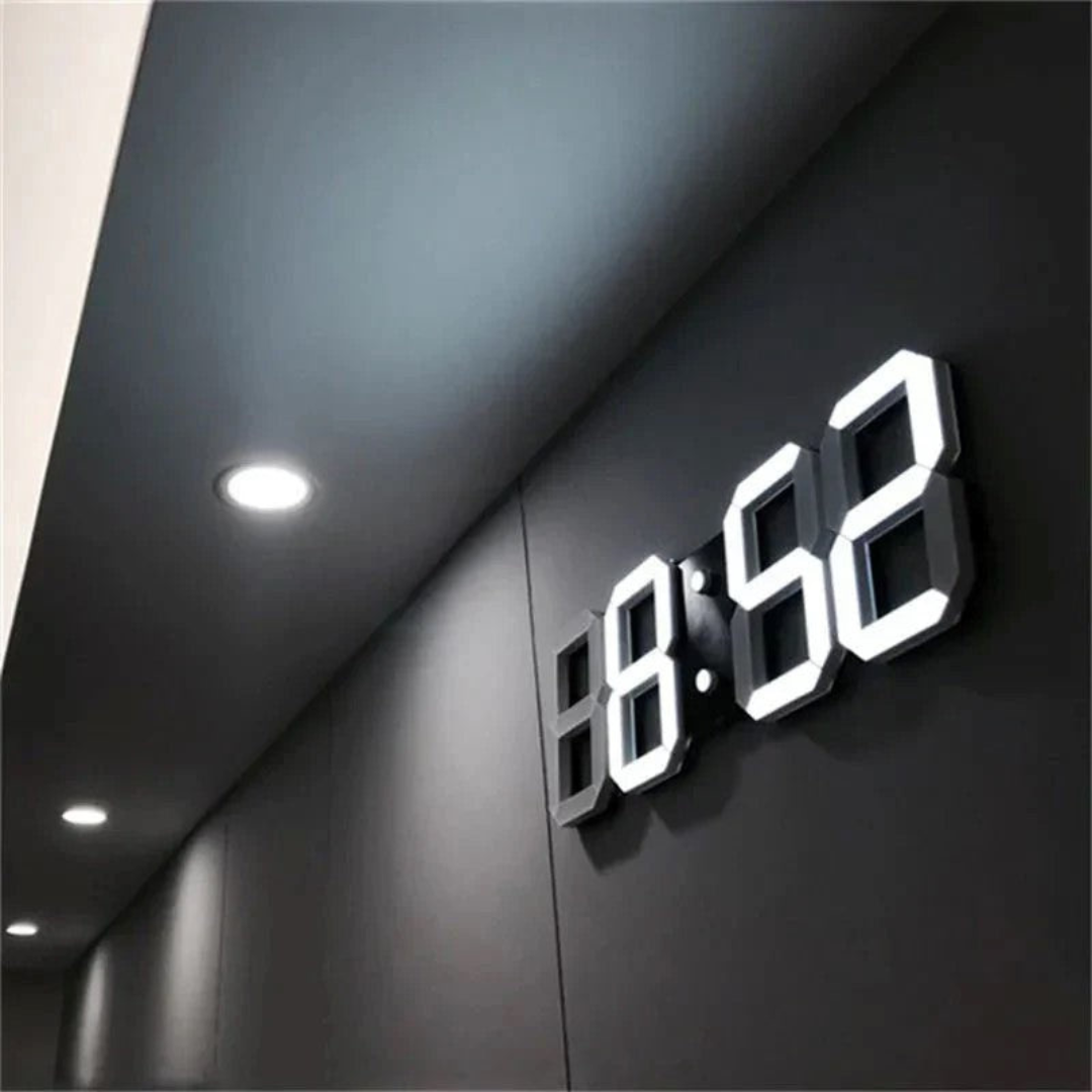 Orologio Digitale 3D con Display LED Moderno | Design Minimalista per Casa e Ufficio 0