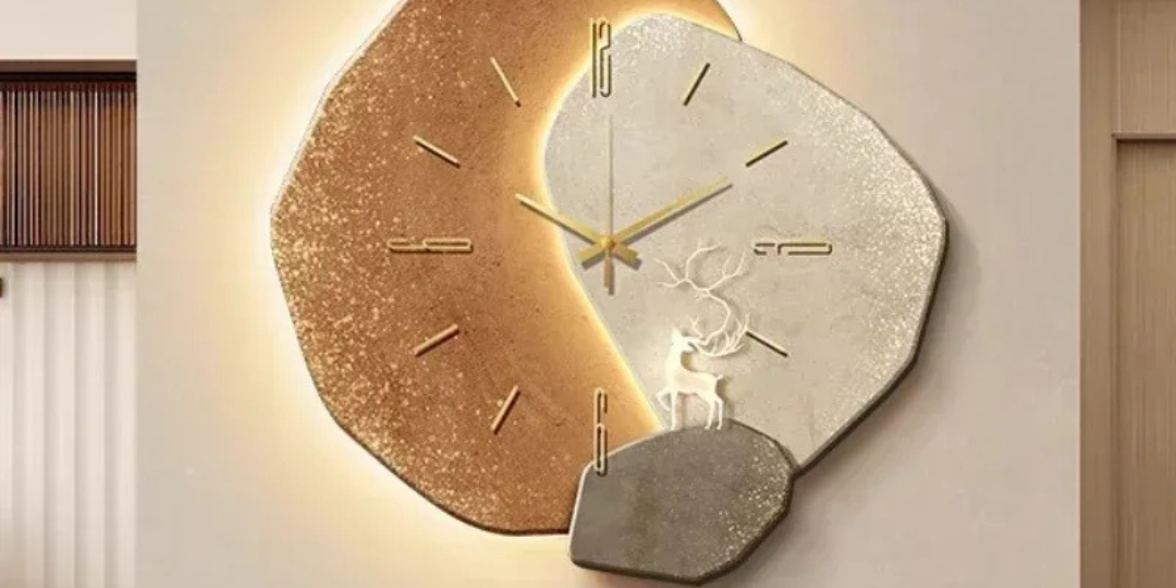 Orologio da Parete Moderno in Legno con Illuminazione LED Morbida | Design Elegante per Atmosfera Accogliente 0