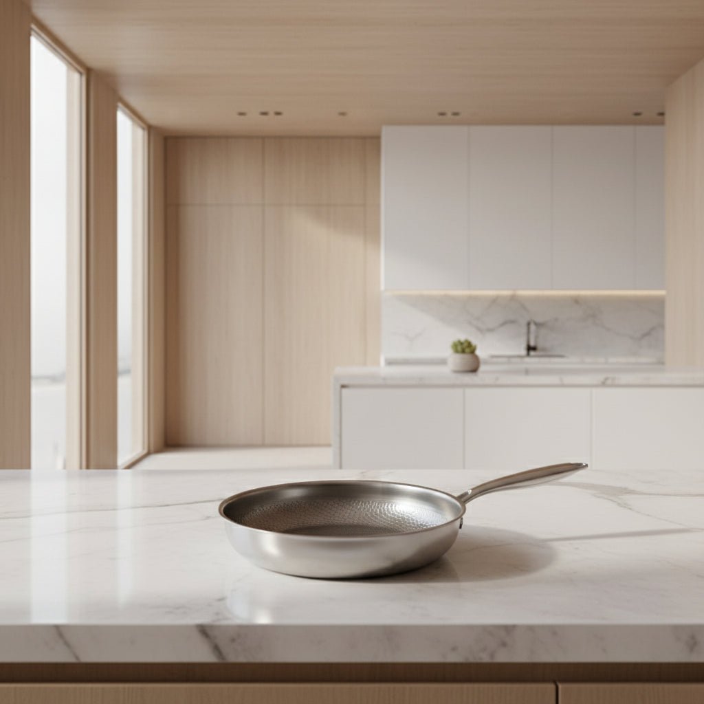 Padella Antiaderente Martellata in Titanio per Induzione | Design Elegante per Cottura Perfetta 0