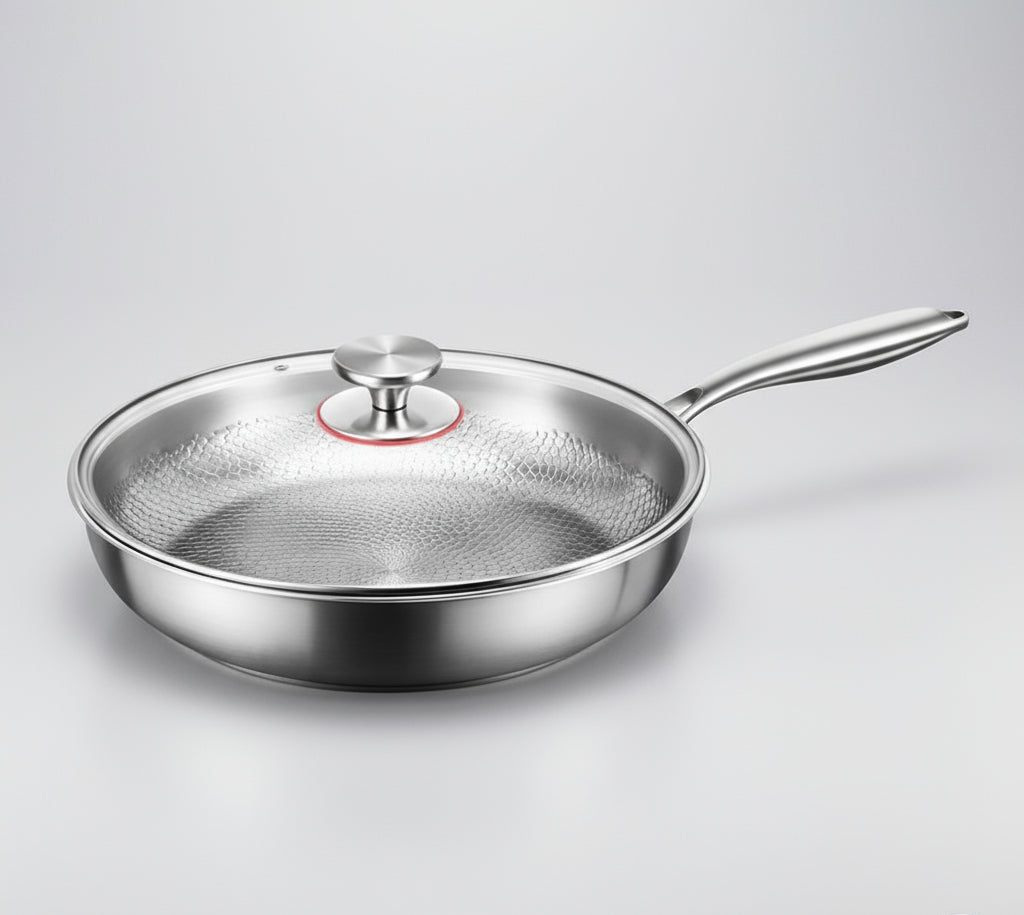 Padella Antiaderente Martellata in Titanio per Induzione | Design Elegante per Cottura Perfetta 10