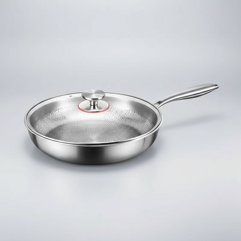 Padella Antiaderente Martellata in Titanio per Induzione | Design Elegante per Cottura Perfetta 6