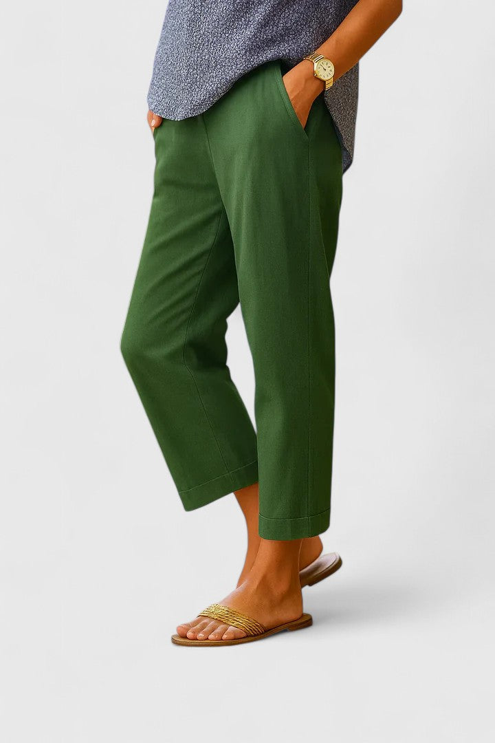 Pantaloni Donna Chic con Vestibilità Rilassata e Tasche Laterali | Comodi e Traspiranti per Stile Quotidiano 2