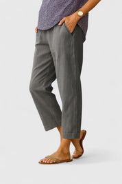 Pantaloni Donna Chic con Vestibilità Rilassata e Tasche Laterali | Comodi e Traspiranti per Stile Quotidiano 3