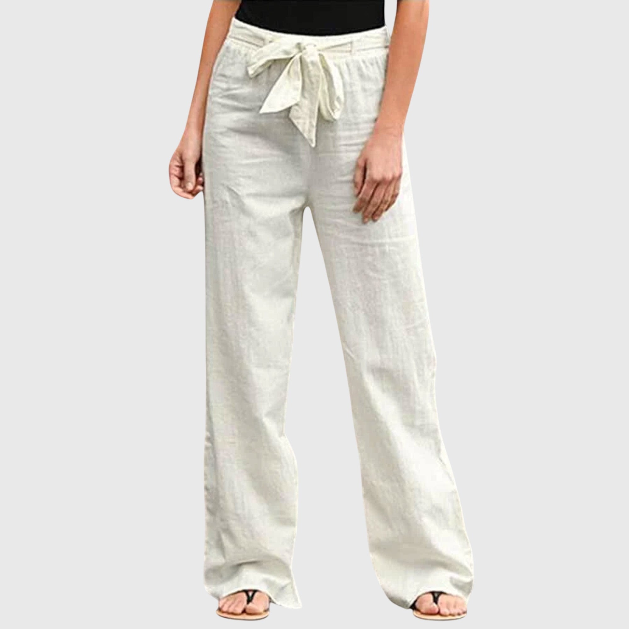 Pantaloni Donna Leggeri con Vestibilità Ampia e Design Versatile per Comfort Tutto il Giorno 0