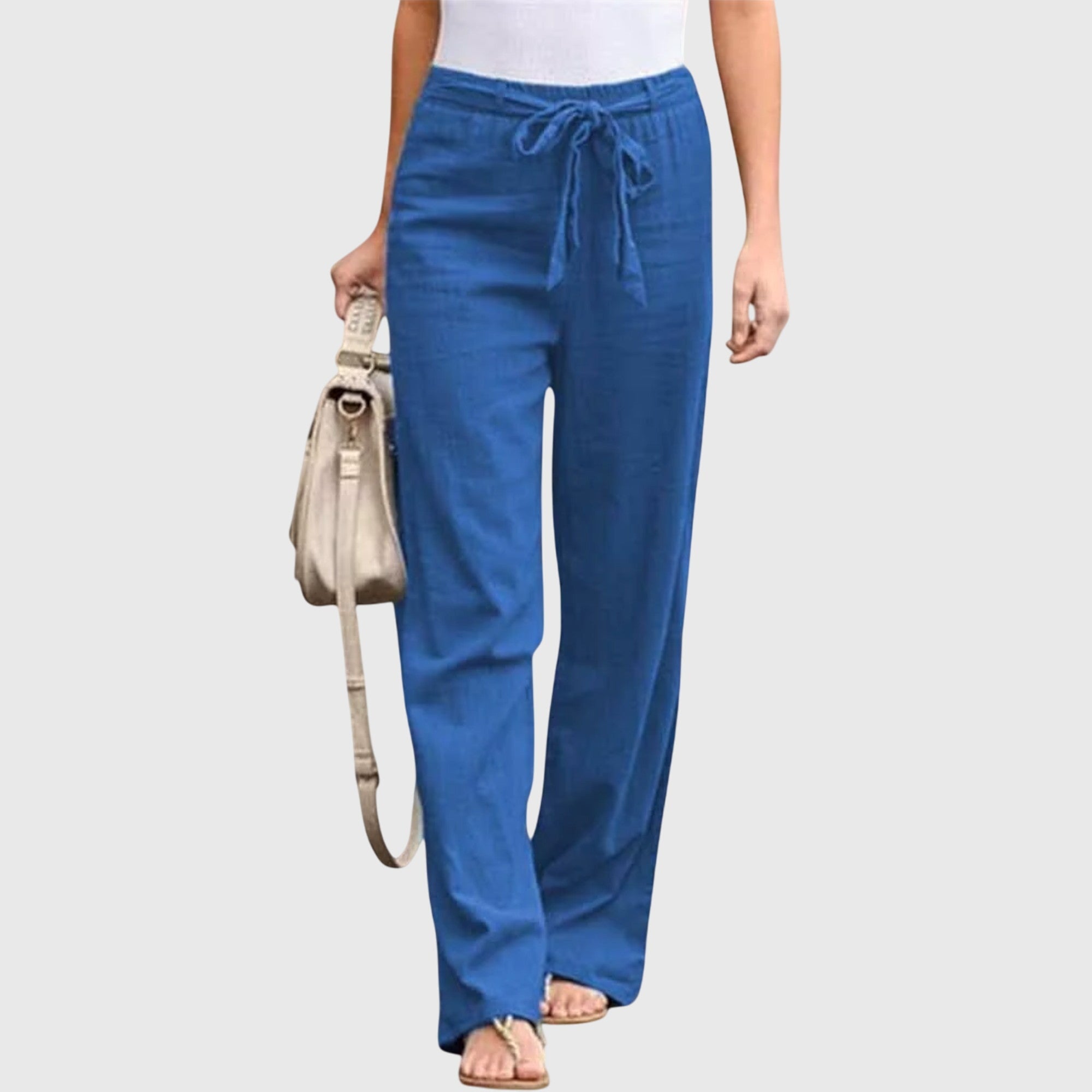 Pantaloni Donna Leggeri con Vestibilità Ampia e Design Versatile per Comfort Tutto il Giorno 1