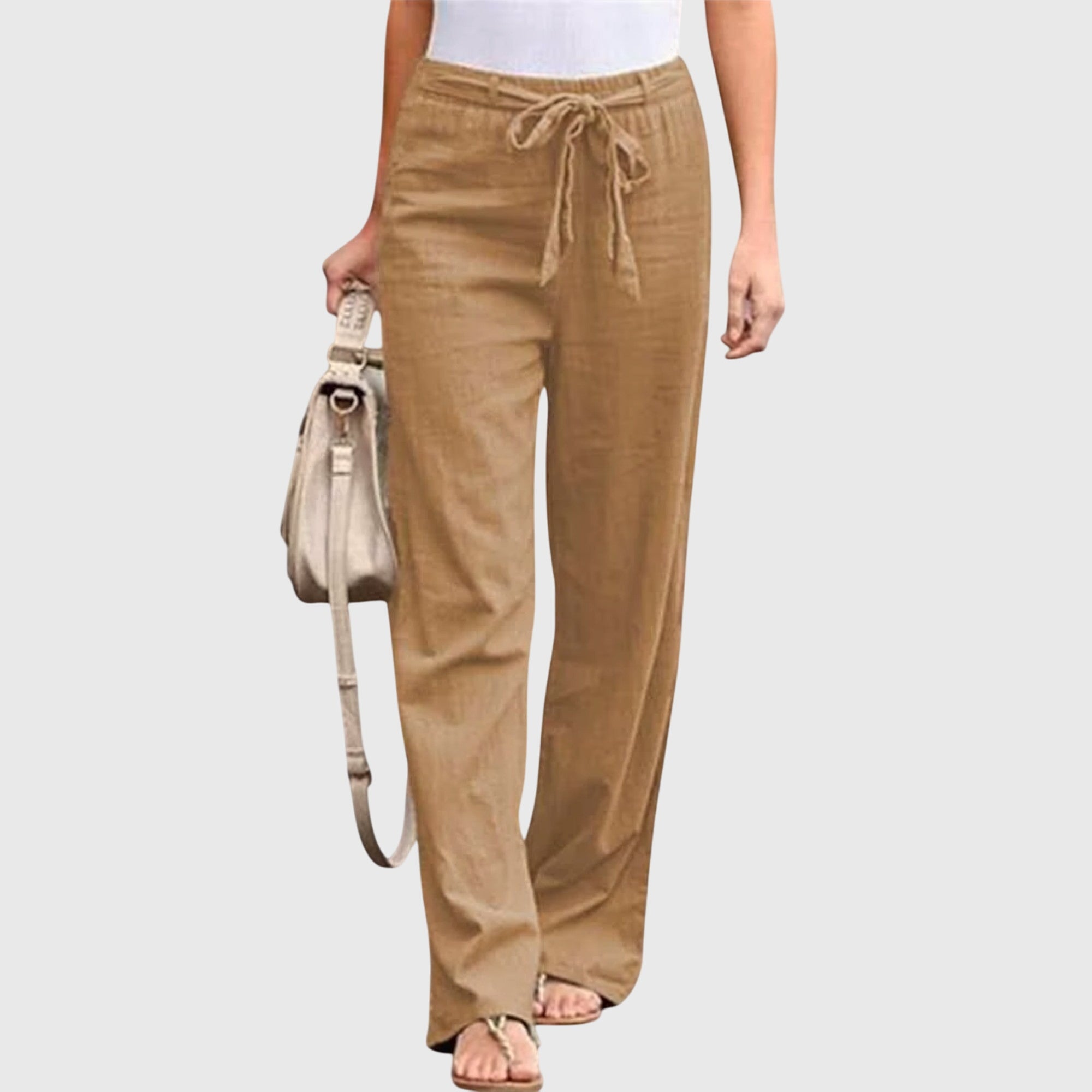 Pantaloni Donna Leggeri con Vestibilità Ampia e Design Versatile per Comfort Tutto il Giorno 2