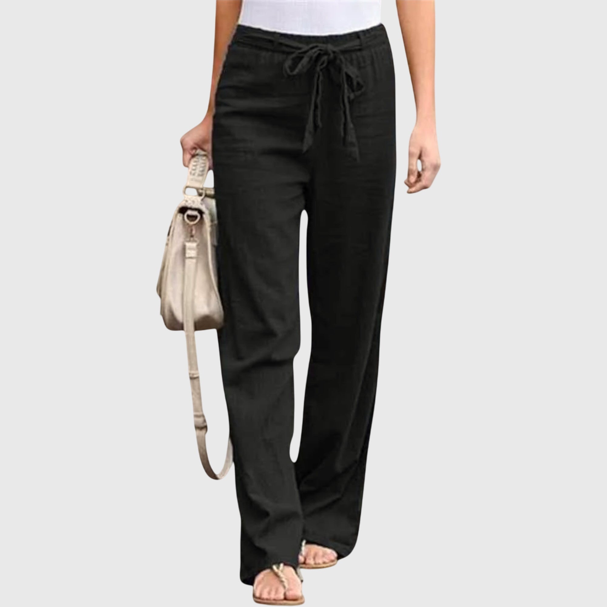Pantaloni Donna Leggeri con Vestibilità Ampia e Design Versatile per Comfort Tutto il Giorno 3