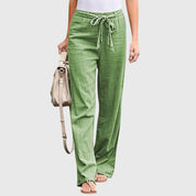 Pantaloni Donna Leggeri con Vestibilità Ampia e Design Versatile per Comfort Tutto il Giorno 4