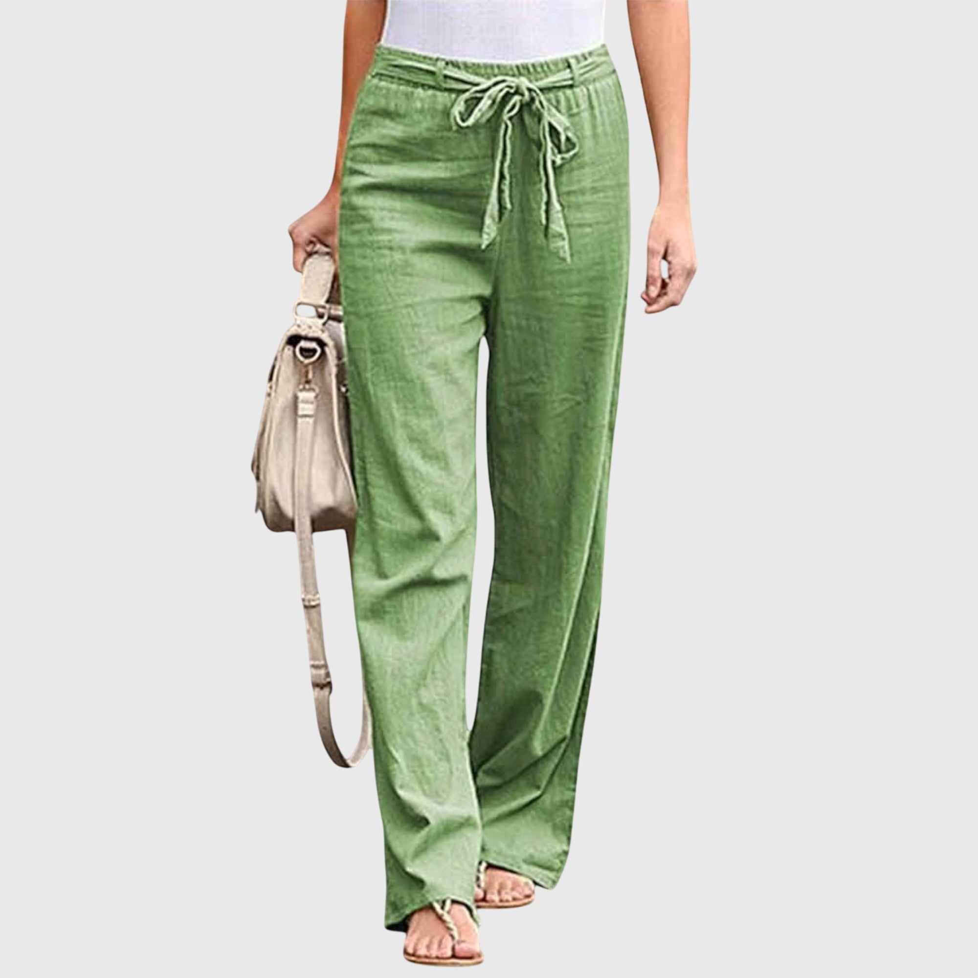 Pantaloni Donna Leggeri con Vestibilità Ampia e Design Versatile per Comfort Tutto il Giorno 4
