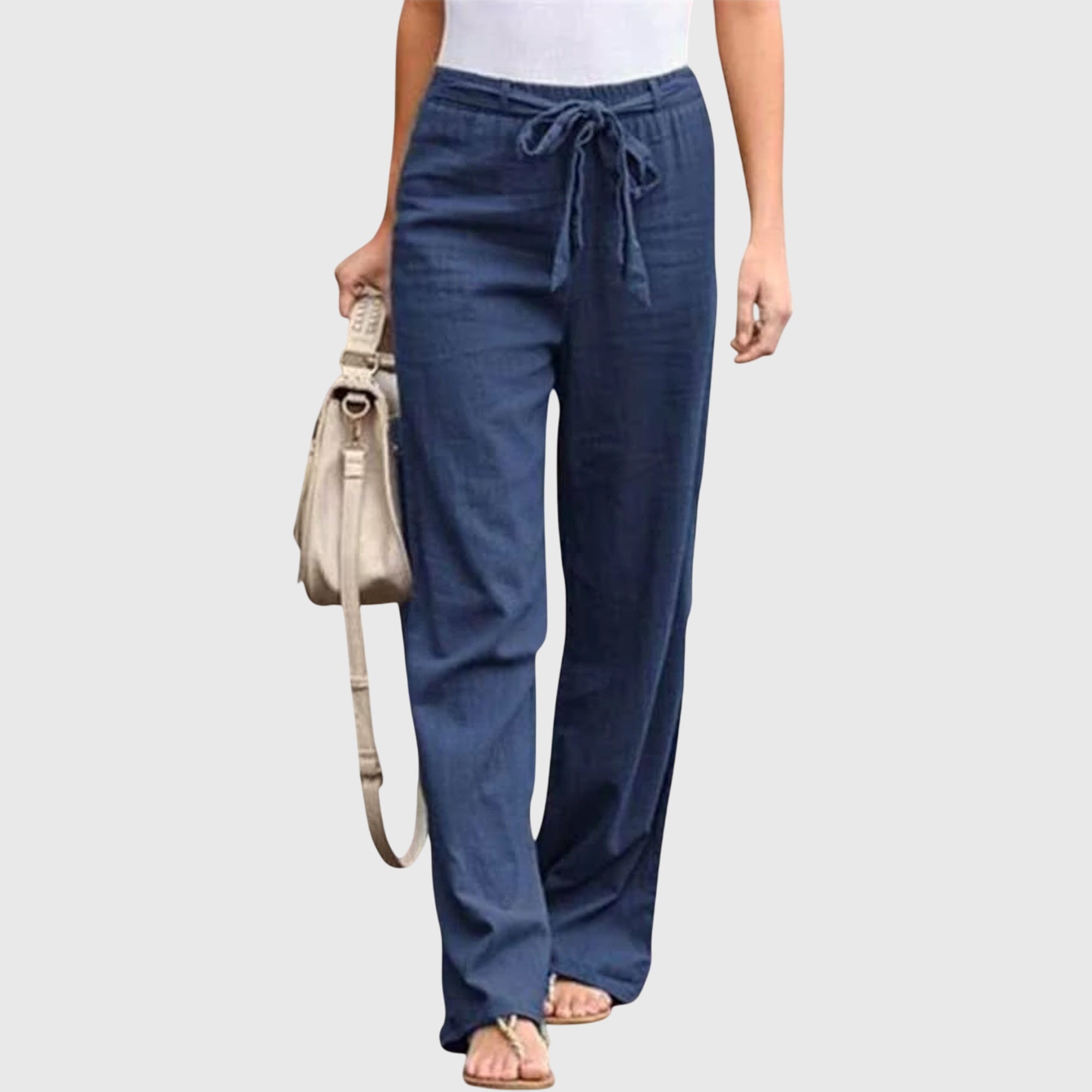 Pantaloni Donna Leggeri con Vestibilità Ampia e Design Versatile per Comfort Tutto il Giorno 6