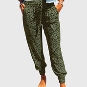 Pantaloni Donna | Pantaloni a Gamba Larga con Stampa Animalier | Eleganti e Confortevoli per Ogni Occasione 0
