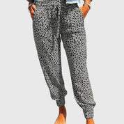 Pantaloni Donna | Pantaloni a Gamba Larga con Stampa Animalier | Eleganti e Confortevoli per Ogni Occasione 2