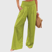 Pantaloni Eleganti Donna | Pantaloni Palazzo Fluidi in Tessuto Leggero | Comfort e Stile per Ogni Occasione 3