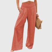 Pantaloni Eleganti Donna | Pantaloni Palazzo Fluidi in Tessuto Leggero | Comfort e Stile per Ogni Occasione 5