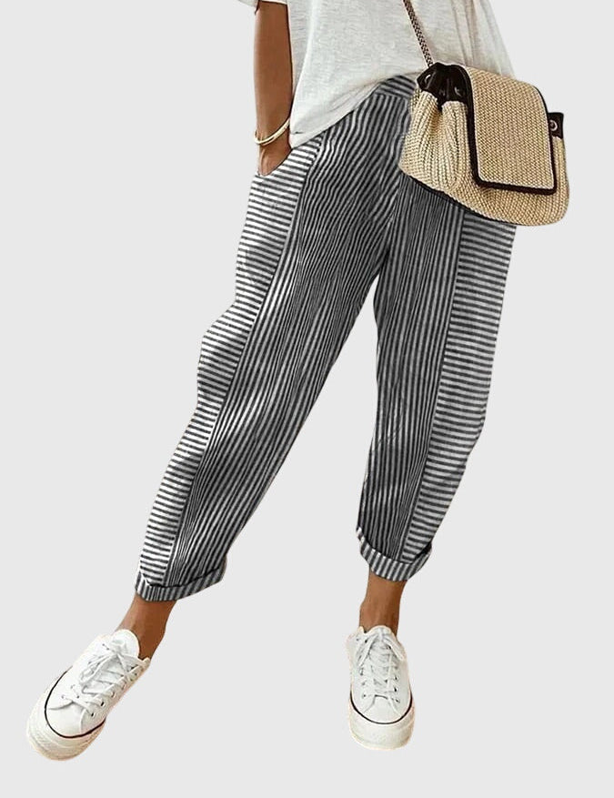 Pantaloni Eleganti Donna con Cintura Regolabile | Comfort e Stile per Ogni Occasione 1