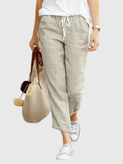 Pantaloni Estivi Donna Eleganti con Coulisse e Vita Elastica | Comfort e Stile per Ogni Occasione 0