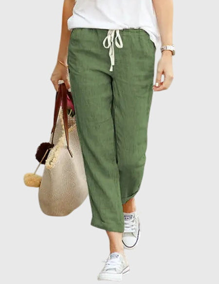 Pantaloni Estivi Donna Eleganti con Coulisse e Vita Elastica | Comfort e Stile per Ogni Occasione 1