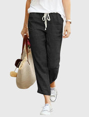 Pantaloni Estivi Donna Eleganti con Coulisse e Vita Elastica | Comfort e Stile per Ogni Occasione 2