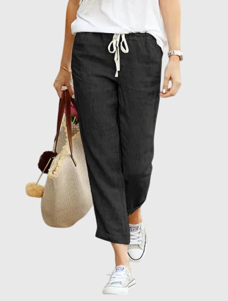 Pantaloni Estivi Donna Eleganti con Coulisse e Vita Elastica | Comfort e Stile per Ogni Occasione 2