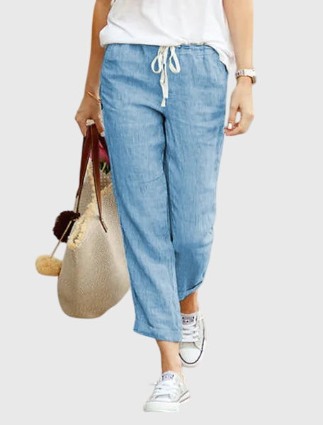 Pantaloni Estivi Donna Eleganti con Coulisse e Vita Elastica | Comfort e Stile per Ogni Occasione 4
